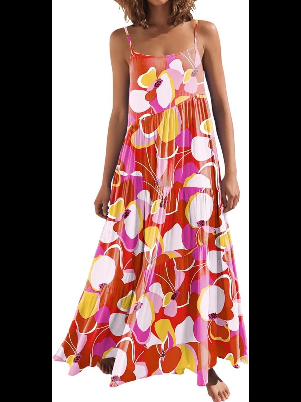 Bright Floral Maxi Dress - Ready for Summer